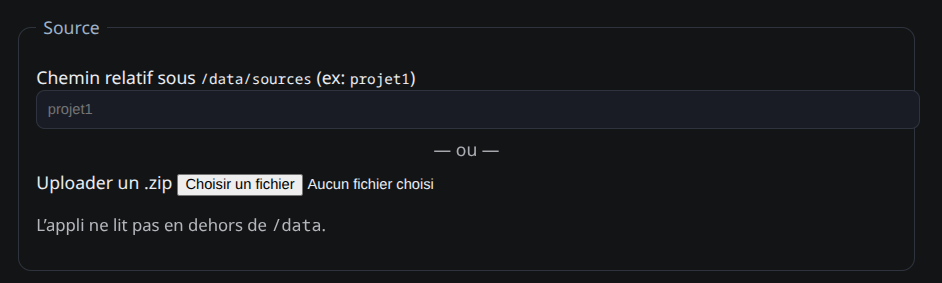 Interface de l'outil de conversion d'images WebP
